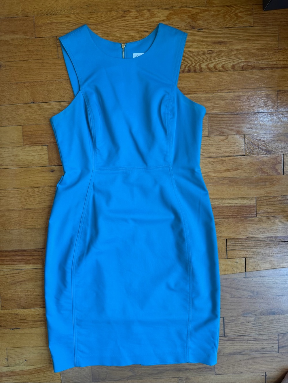 Calvin Klein Turquoise Sheath Dress